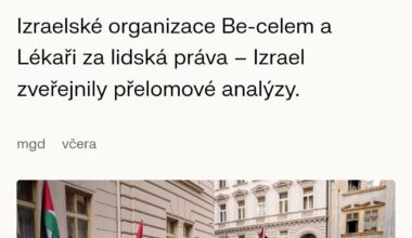 Už i Izraelské lidskopravní organizace mluví na základě svých analýz o genocidě v Gaze
