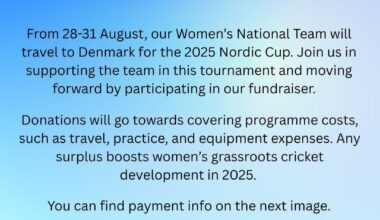 Support women's cricket in Finland 🏏🇫🇮