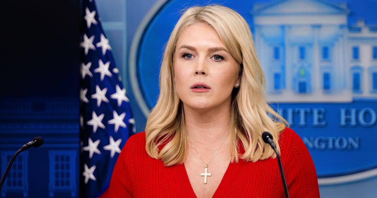 Karoline Leavitt Drops Cross Pendant After ‘South Park’ Spoof | The White House press secretary’s signature necklace has been noticeably absent after being brutally trolled.