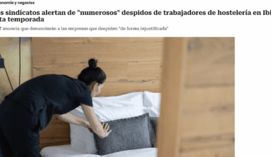 Despidos en plena temporada alta en Ibiza