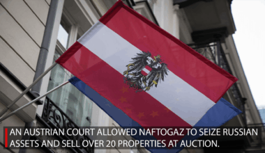 Naftogaz secured an Austrian court’s approval to recover compensation from Russia by auctioning its assets. The ruling targets over 20 Russian properties, marking a key step in enforcing a multibillion-dollar arbitration win for the Ukrainian company