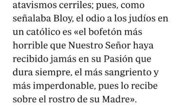 Como catolico, me entristece el antisemitismo que veo en otros hermanos