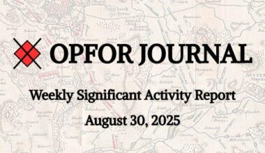 Weekly Significant Activity Report - August 30, 2025