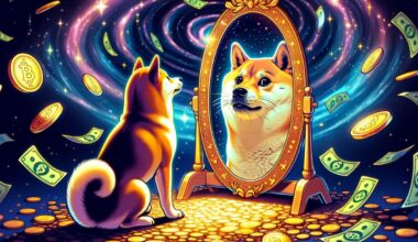 DOGECOIN STARING INTO THE MIRROR