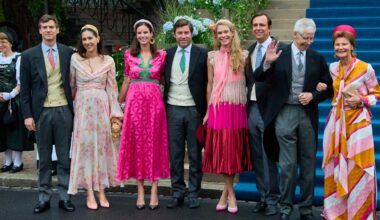 Die luxemburgischen Prinzen bei der Hochzeit von Prinzessin Marie Caroline von Liechtenstein