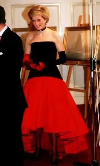 prince and princess of Wales attending America’s Cup ball event in 1986