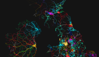A full bus map of the UK including London