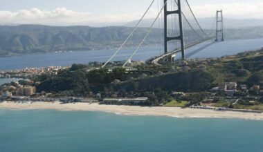 The World’s Longest Suspension Bridge Rises in Italy, Connecting Sicily to the Mainland