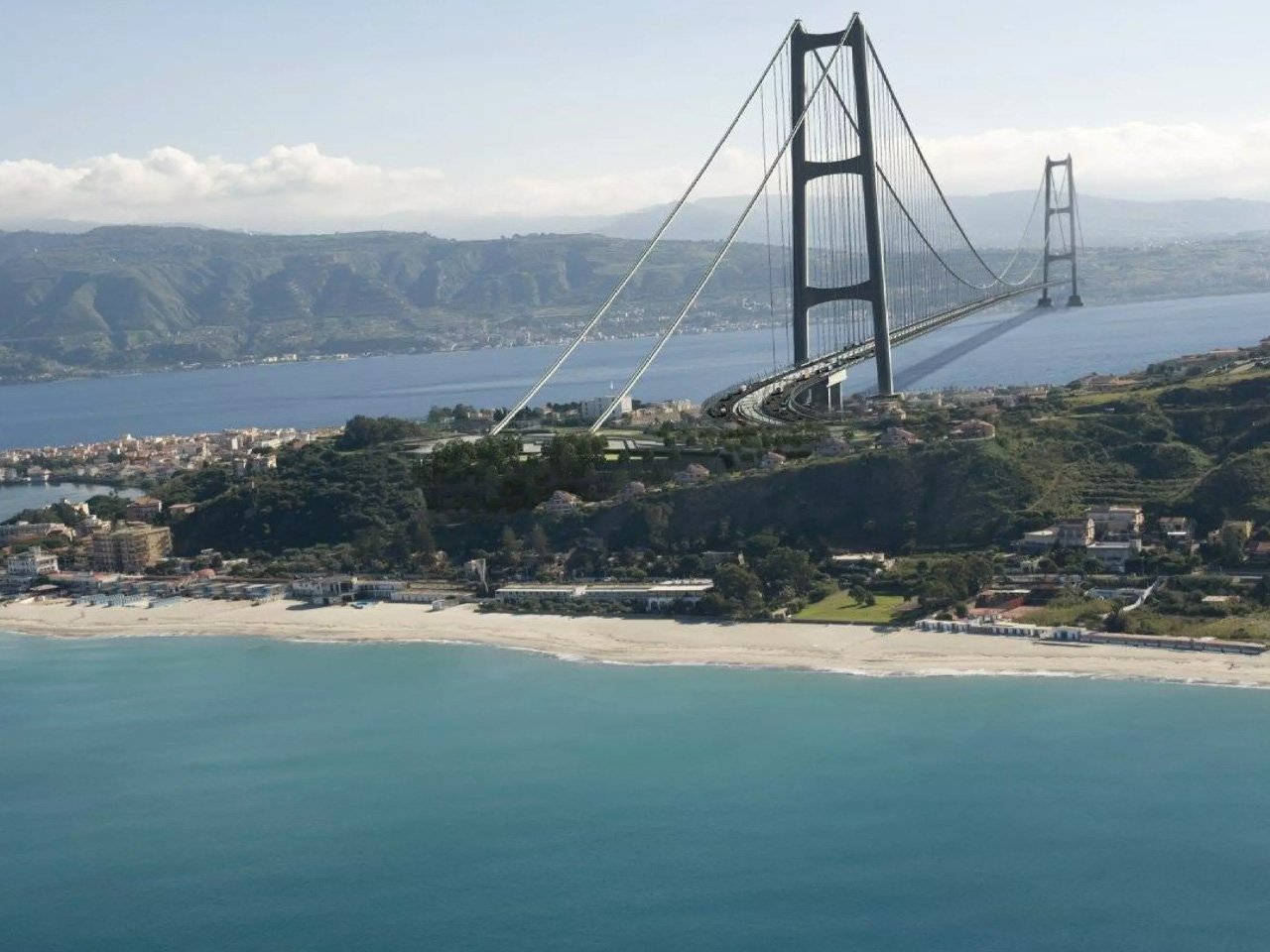 The World’s Longest Suspension Bridge Rises in Italy, Connecting Sicily to the Mainland