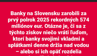Mne je zle z tohto človeka. Prečo si tentokrát vybral za cieľ banky? Či rozmetáva hovná na všetky strany a snáď sa trafí?