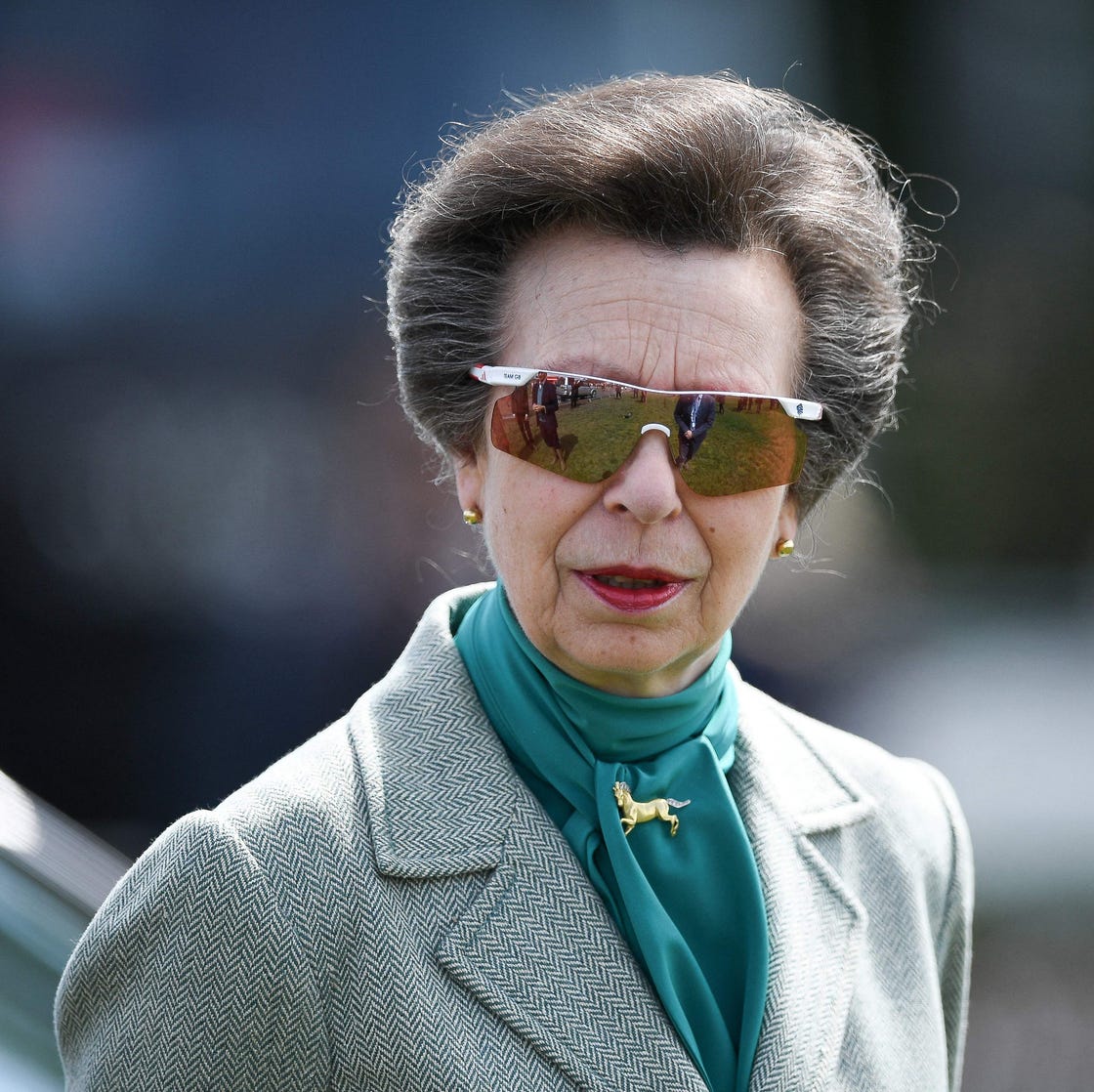 britains princess anne, princess royal, attends the annual royal windsor horse show in windsor, west of london, on may 10, 2019. the horse show is the largest outdoor equestrian show in the uk, started originally in 1943 to help raise funds for the war effort, and has continued to run every year since, and is the only show in the uk to host international competitions in showjumping, dressage, driving and endurance. (photo by daniel leal / afp) (photo by daniel leal/afp via getty images)