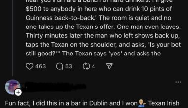 Texan Irish > Ireland Irish
