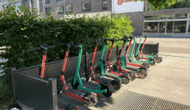 Parkering för elsparkcykel