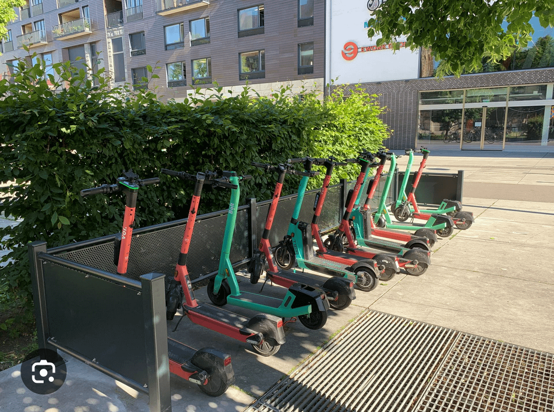 Parkering för elsparkcykel
