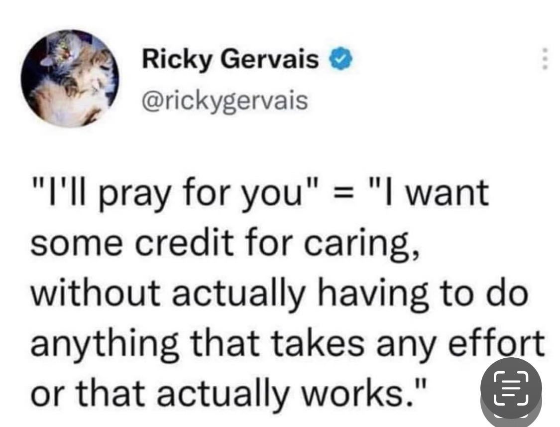 Thoughts & Prayers? This seems strangely appropriate. Again.