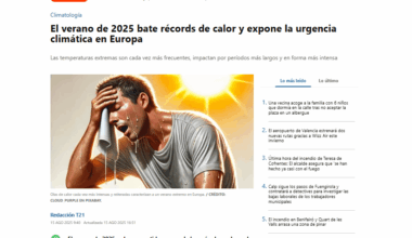 El verano de 2025 bate récords de calor y expone la urgencia climática en Europa