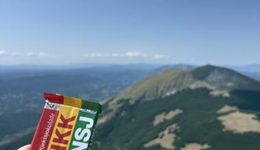 Took Kvikk Lunsj with me for a hike in my homeland (Italy), all my friends loved it