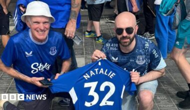 Seeing tribute to Natalie McNally at Everton 'emotional', says family