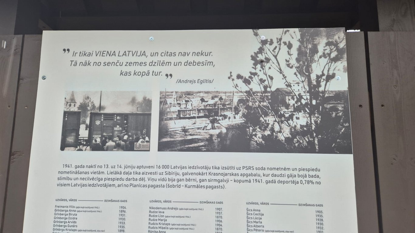 Kuldīgā pilnveido deportēto piemiņas vietu