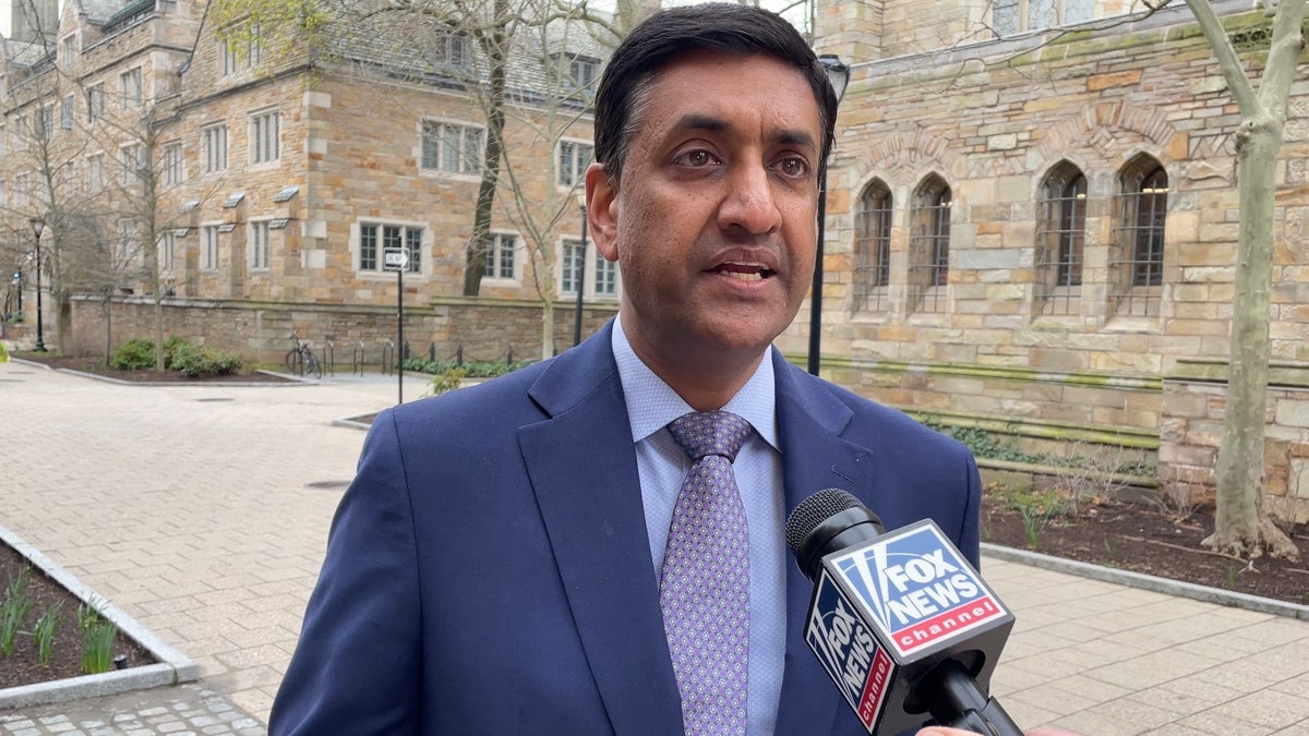Democratic Rep. Ro Khanna of California is interviewed by Fox News Digital at Yale University, on April 15, 2025 in New Haven, Connecticut