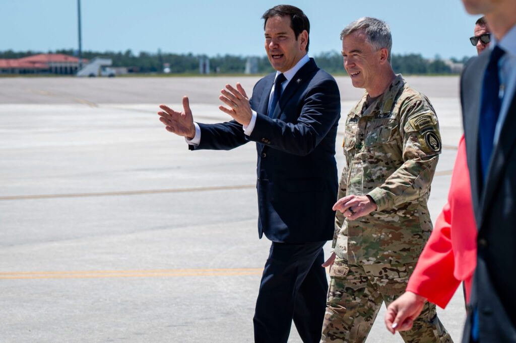 Secretary of State Marco Rubio meets with U.S. Special Operations Command on April 11, 2025. (United States Special Operations Command)