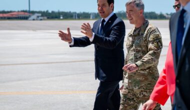 Secretary of State Marco Rubio meets with U.S. Special Operations Command on April 11, 2025. (United States Special Operations Command)