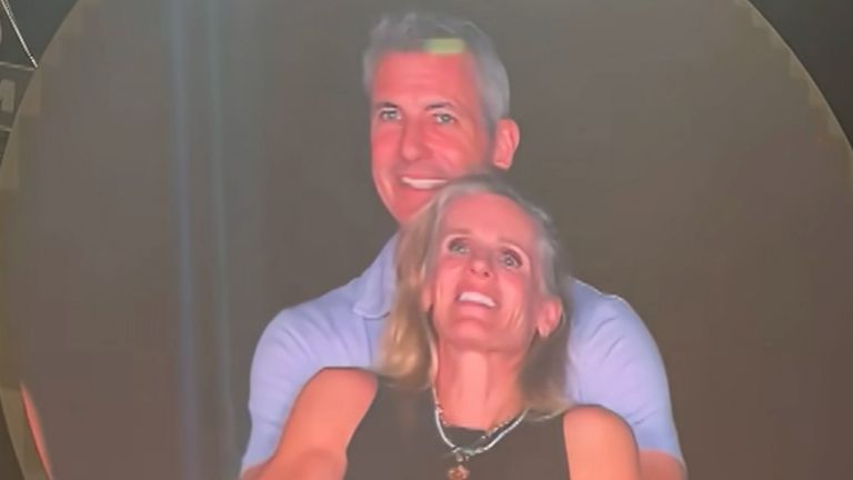 A video of staff members embracing at a Coldplay concert has gone viral. Pic credit: Grace Springer