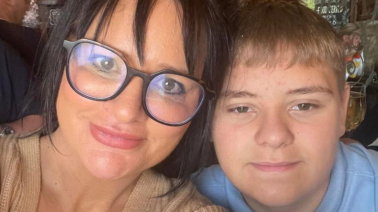 Harvey Willgoose and his mother Caroline