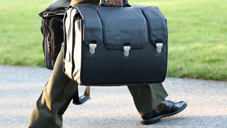 The US president is always in reach of the 'nuclear football' , a bag which contains the codes and procedures needed to authorise a nuclear attack