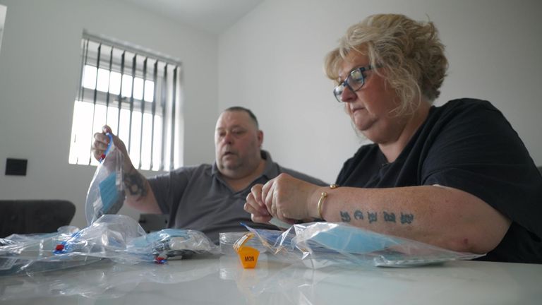 Gary and an unnamed woman look at weight loss drugs 
