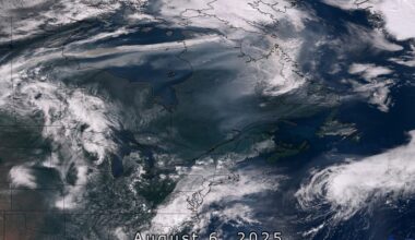 Smoke from the Canada's wildfires nearly circumnavigates the globe