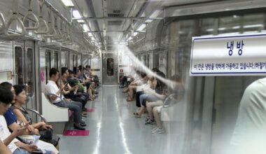 Where’s the Coolest Spot on the Subway? (CG) (Image courtesy of Yonhap)