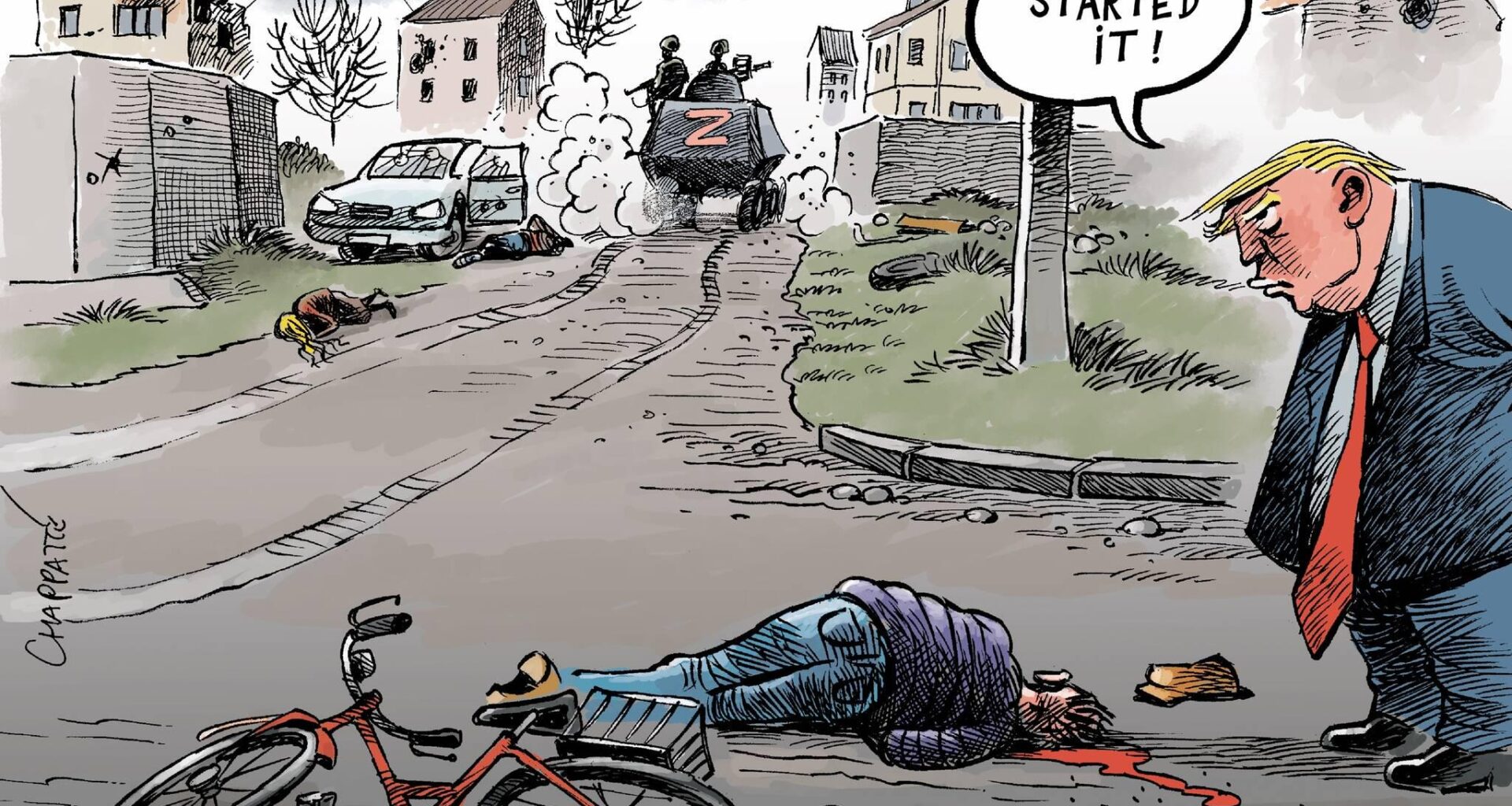You Started it! (by Patrick Chappatte)