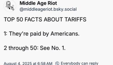 The only people happy to pay more taxes are MAGATS DUMBF*CK. They’re smiling on the outside, crying on the inside, and hoping their emotional support AR-15 can fill the void where their soul should be.
