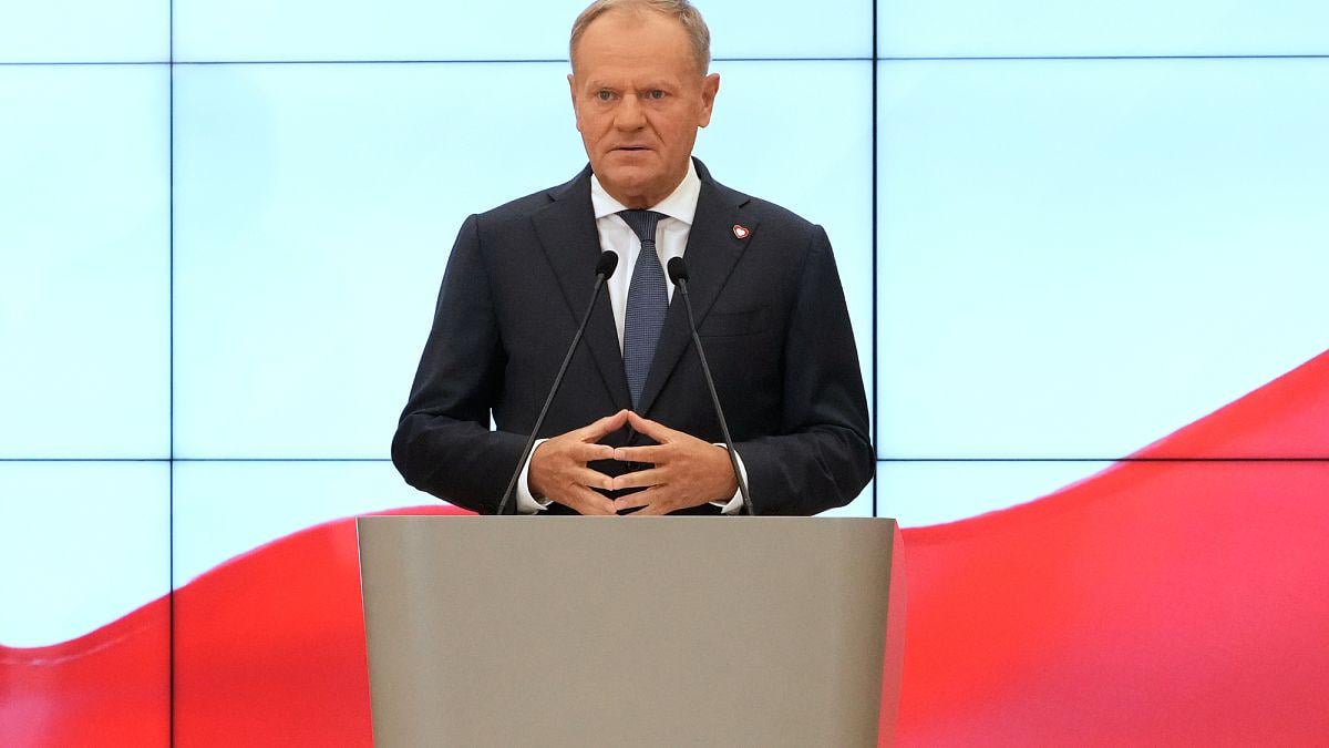 [Euronews] Almost half of Poles believe that Prime Minister Donald Tusk should resign, according a poll conducted just days before president-elect Karol Nawrocki's inauguration.