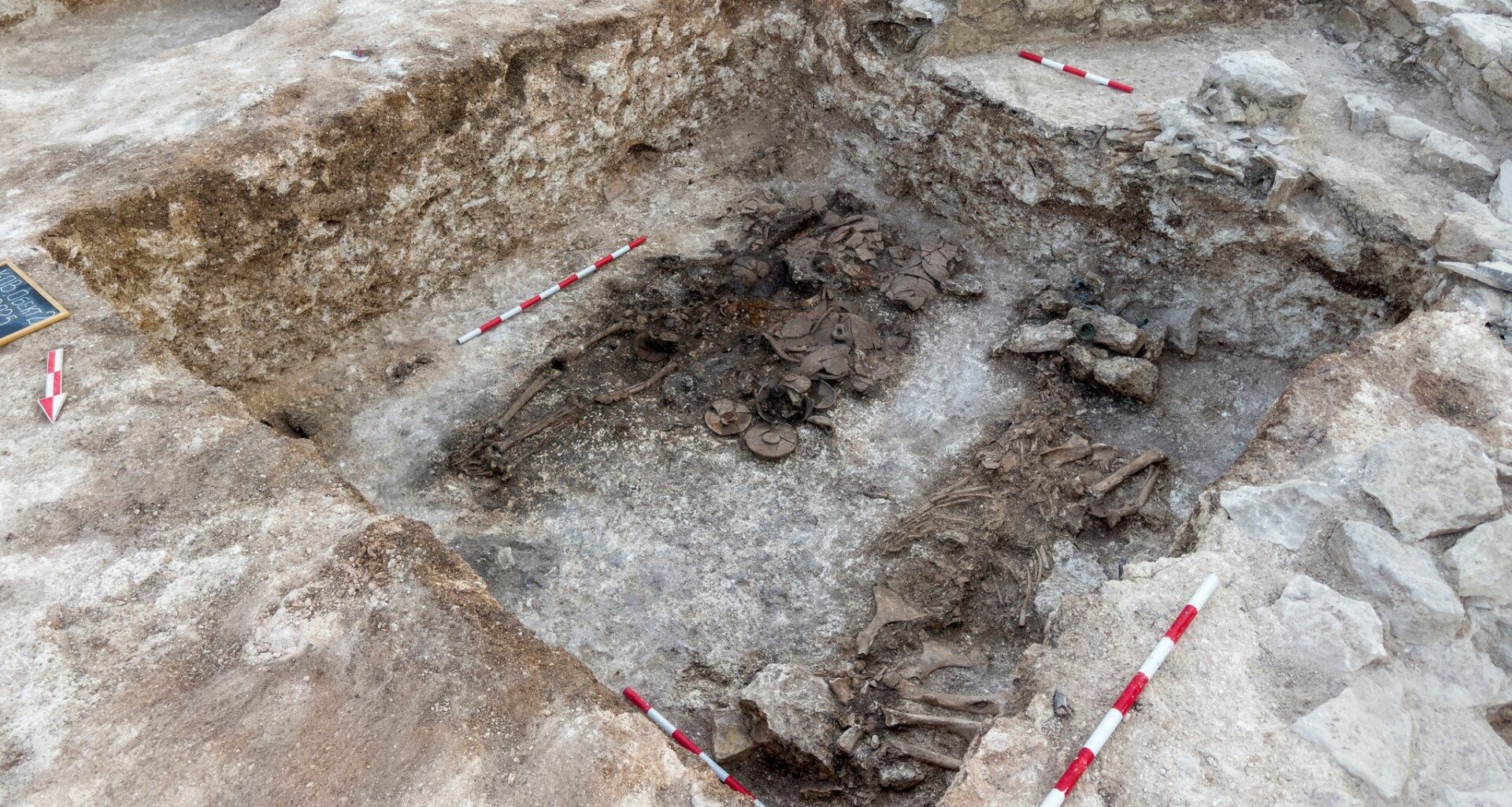 The 2nd-century BC burial pit of a Thracian warrior and his horse