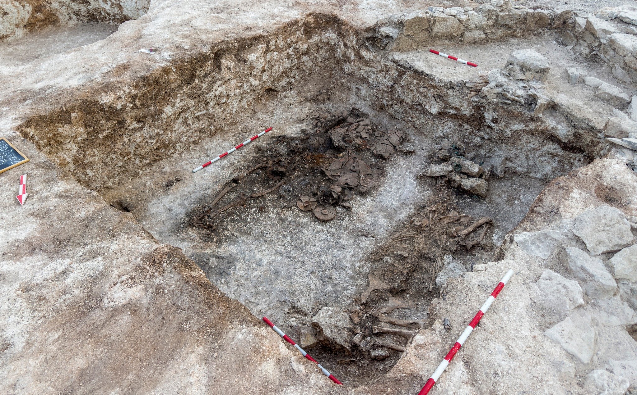 The 2nd-century BC burial pit of a Thracian warrior and his horse