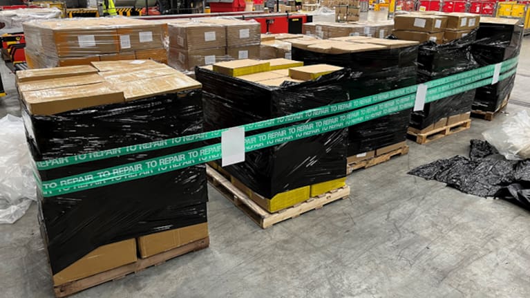 The cigarette shipments were intercepted by Customs. 