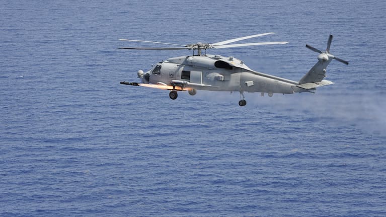 The helicopters were capable of carrying anti-submarine torpedoes, air-surface missiles and crew-served machine guns.