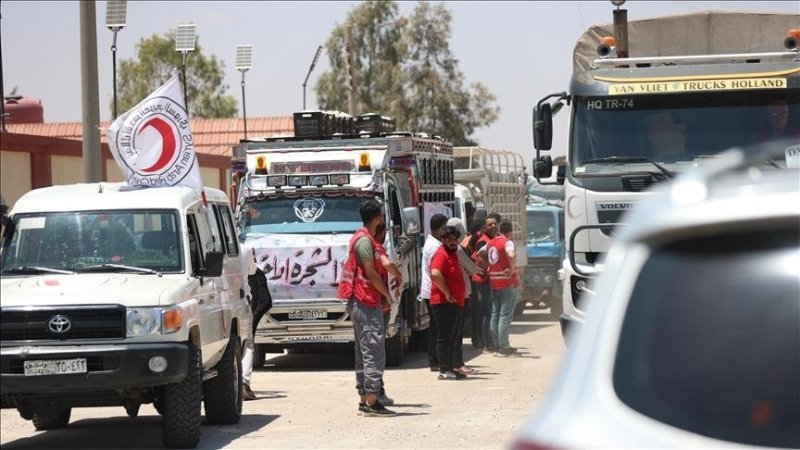 Gunfire hits Syrian Red Crescent convoy in the south