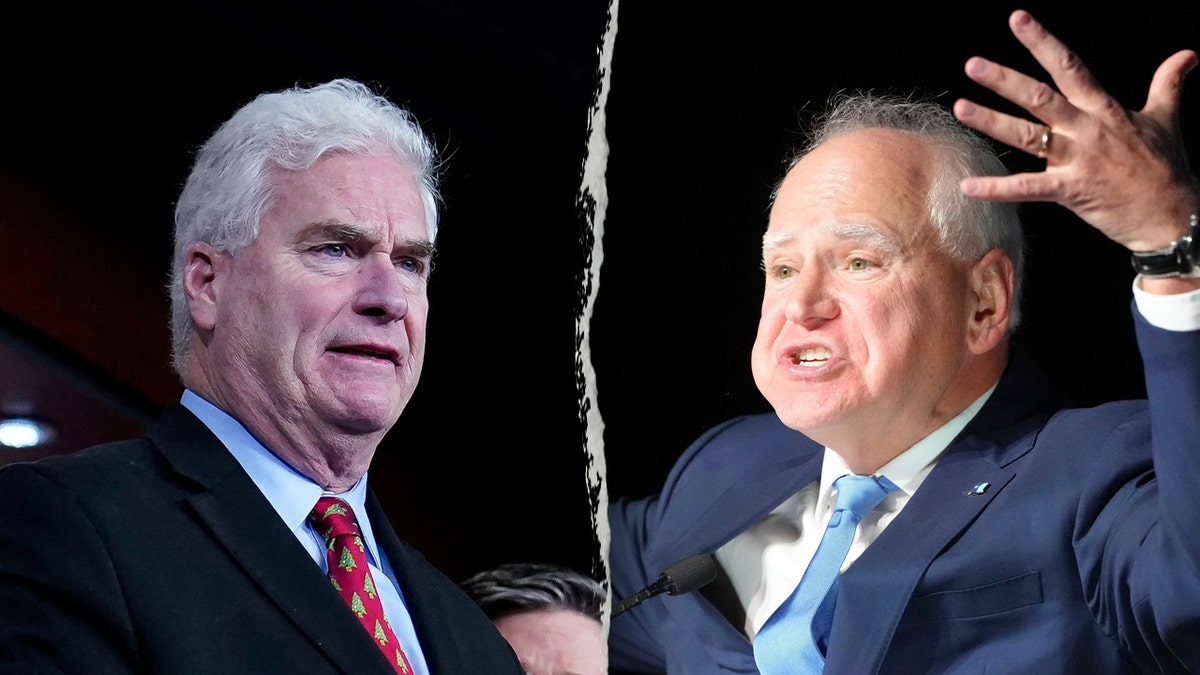 Split of Tom Emmer and Tim Walz