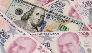 US dollars and Turkish Liras stacked, covering entire screen, accessed on Aug. 14, 2025. (Adobe Stock Photo)