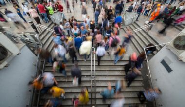 Commuters crowd an underpass in Istanbul, Türkiye. (Adobe Stock Photo)