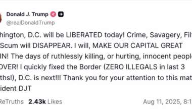 The thing about Trump sending troops into DC is that he is still in the Epstein files.