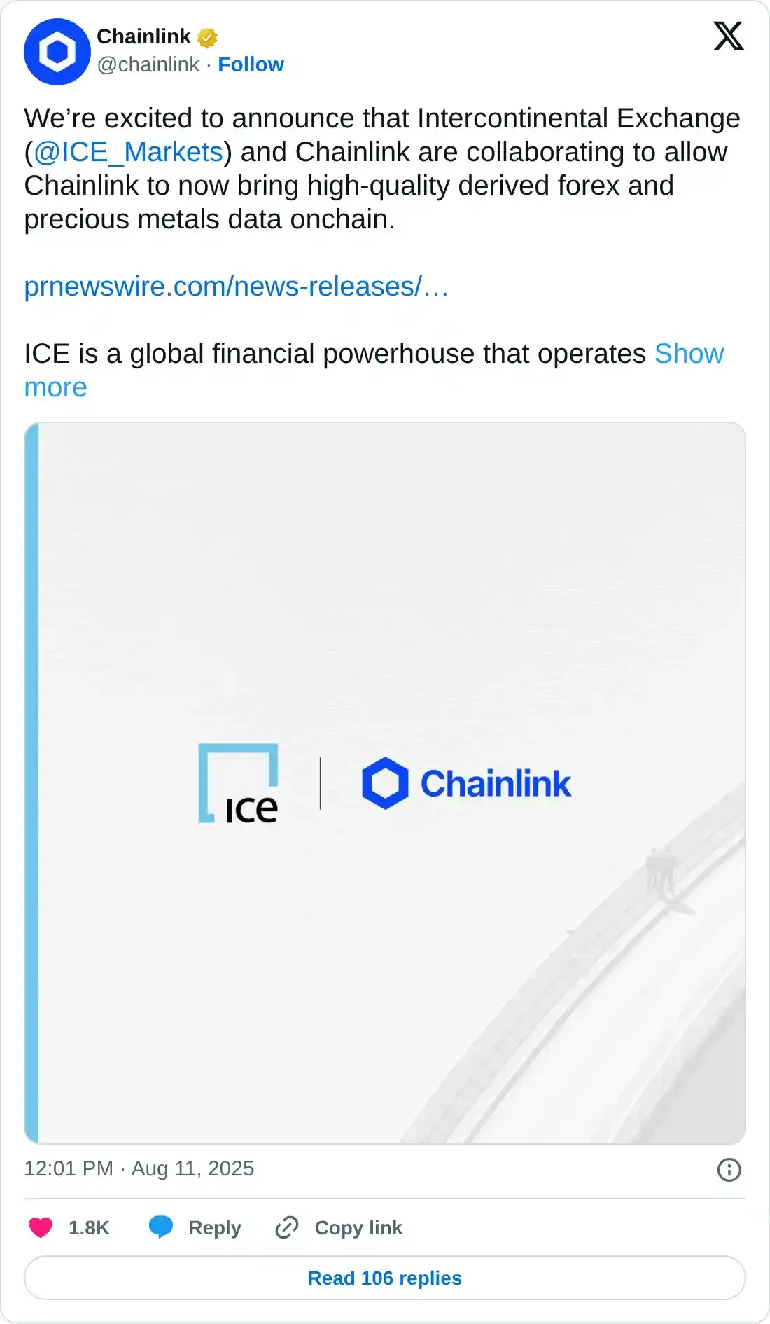 https://twitter.com/chainlink/status/1954875841717936260