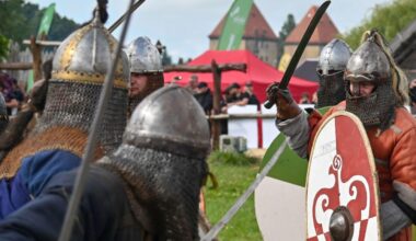 Poland celebrates 30th annual Slavs and Vikings festival with battle cries and bonfires