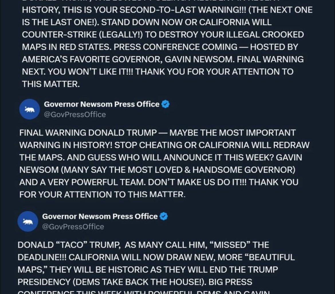 I didnt used to like him but I’m starting to love Gavin Newsom and his team