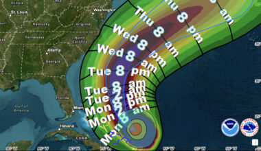 No direct hit forecast on U.S., but flood risks prompt evacuations : NPR