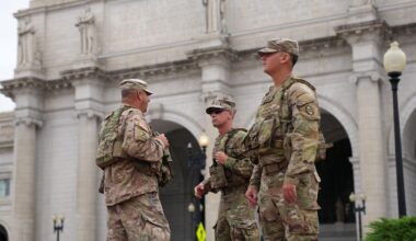 Trump says he's going on patrol in DC with the National Guard : NPR