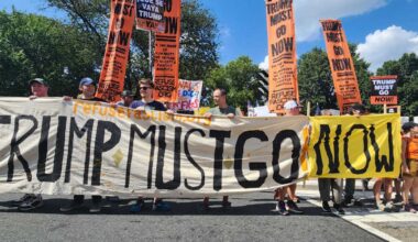 Hundreds protest outside White House : NPR